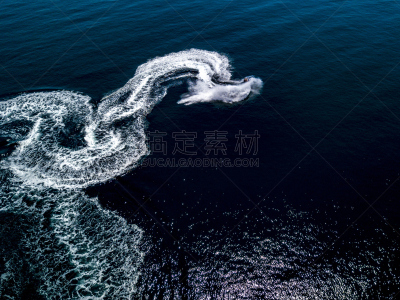 水,波浪,海洋,航拍视角,分离着色,喷气式飞机,滑雪雪橇,活力,运动,极限运动