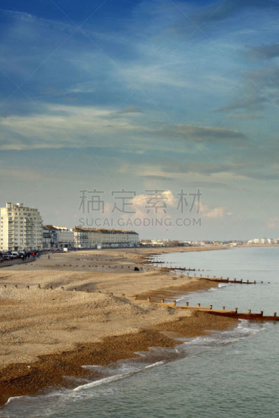 伊斯特本,散步道,伊斯特本码头,自然,垂直画幅,天空,旅游目的地,码头,建筑,无人