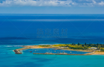 澳大利亚,阿波罗小镇,斑点,太平洋海岸,脚印,云,维多利亚州,公路,草,海岸线