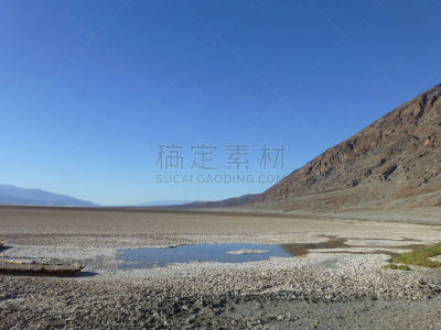 恶水盆地,死亡谷沙漠,地下水,大盆地国家公园,死亡谷国家公园,莫哈韦沙漠,水坑,水,美国西部,水平画幅