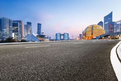 杭州,沥青,路,都市风光,自然美,浙江省,天空,美,水平画幅,夜晚