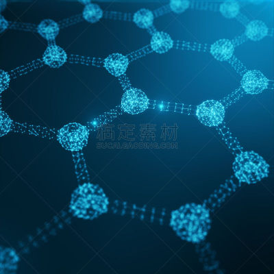 石墨烯,六边形,纳米技术,原子,概念,几何形状,三维图形,抽象,分子结构,照亮