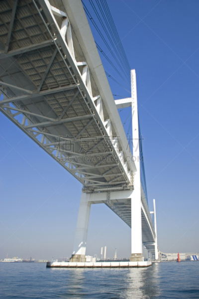 海湾大桥,横滨海湾大桥,横滨高速铁路,横滨,桥,垂直画幅,天空,无人,海港,国际著名景点