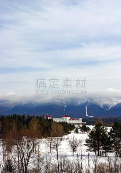 树林,华盛顿山,垂直画幅,公园,雪,无人,户外,美洲,运动