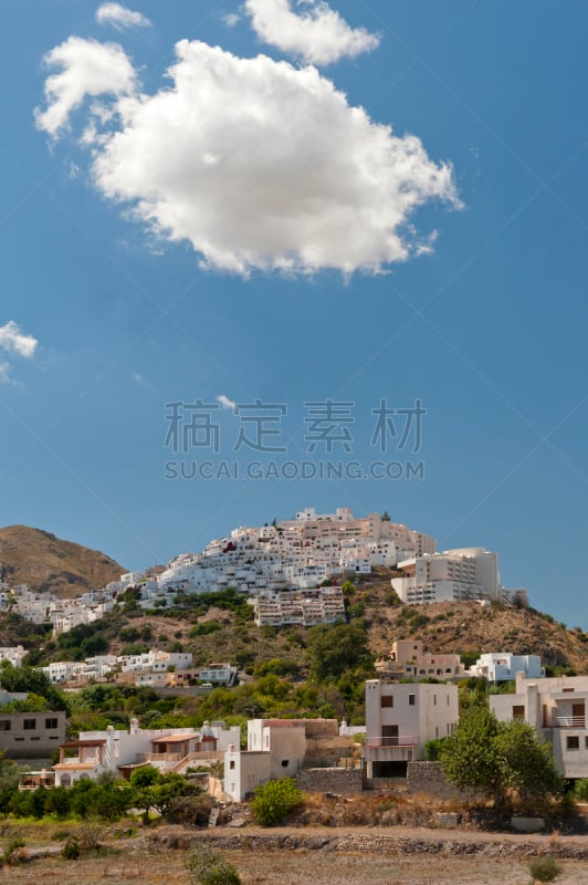 乡村,太阳,莫哈卡尔,垂直画幅,留白,旅游目的地,山,无人,安达卢西亚,户外