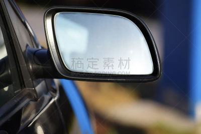 留白,背面视角,汽车,镜子,前景聚焦,空白的,个人随身用品,机动车背后视角,汽车视镜,水平画幅