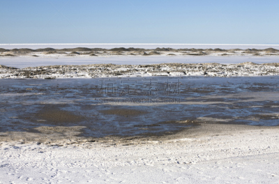 冬天,组图,瓦沙加海滩滩,天空,寒冷,气候,水平画幅,雪,无人,水平线