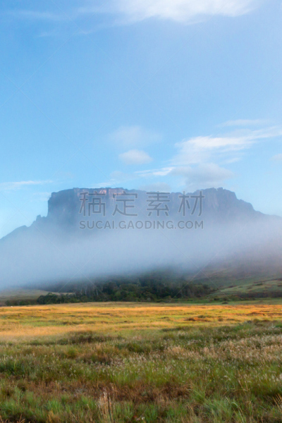 南美,罗赖马山,委内瑞拉,垂直画幅,公园,云,无人,户外,云景,自然公园