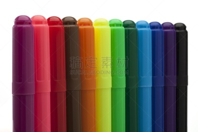 白色背景,毡尖笔,分离着色,一致,调色板,水平画幅,无人,部分,彩色图片,大量物体