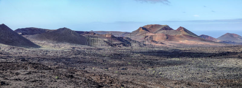 火山,田地,火山喷口,熔岩,瑞典,暗色,地衣,北美歌雀,灰,timanfaya national park