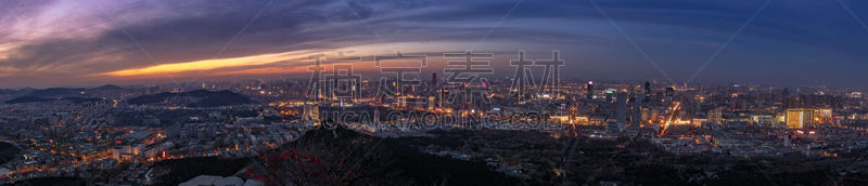 全景,济南,都市风景,商务,建筑外部,云景,长时间曝光,云,技术,图像