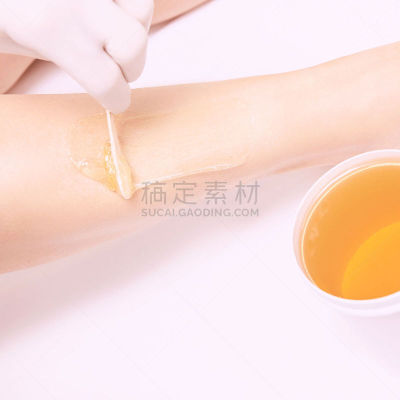 腿,头发,spa美容,蜜蜡脱毛,医疗流程,足,女人,糖腌肉,热,不幸