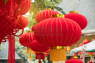 灯笼,春节,红色,中国元宵节,纸灯笼,中国灯笼,灯,悬挂的,运气,新的