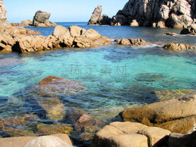 潮水坑,自然美,海岸线,绿松石色,岩石,澳大利亚,水湾,夏天,天空,沙子