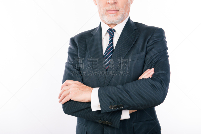 男商人,古老的,横越,手,特写,注视镜头,专业人员,背景分离,导演,肖像