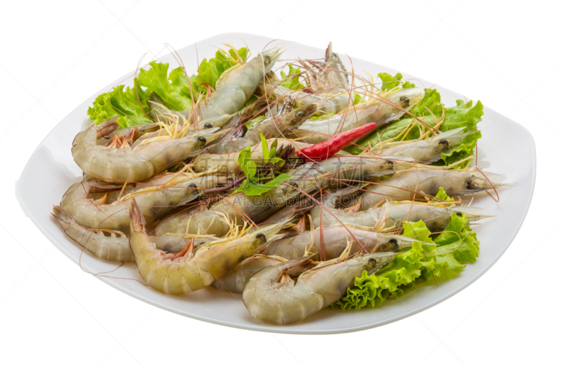 生食,黑色虎虾,水平画幅,无人,海产,小吃,特写,海洋,清新,美味