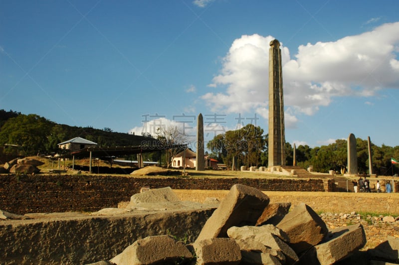 阿克森姆,埃塞俄比亚,方尖石塔,建筑石碑,峭壁,非洲之角,水平画幅,无人,户外,石材