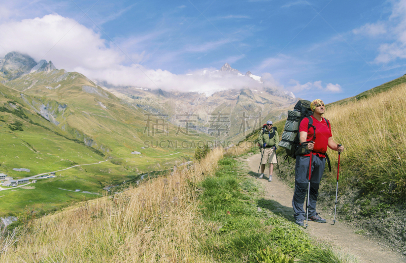 法国,徒步旅行,脐钉,勃朗峰,茶水间,在之间,意大利,瑞士,探险,传递