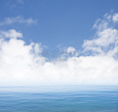 雾,海洋,水,天空,水平画幅,无人,平视角,超现实主义的,云景,空的