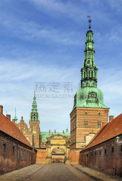 菲德烈堡宫,丹麦,旅途,砖,著名景点,北欧,户外,建筑,宫殿,城堡