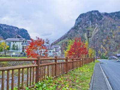层云峡,日本,乡村,温泉,北海道,上川支厅,雪,著名景点,大雪山国家公园,大雪山