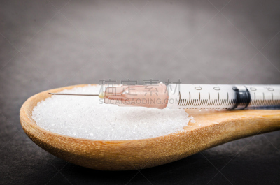 胰岛素,注射器,木匙,砂糖,皮下的,内分泌系统,静脉滴注,亮色调,弹药筒,茶匙