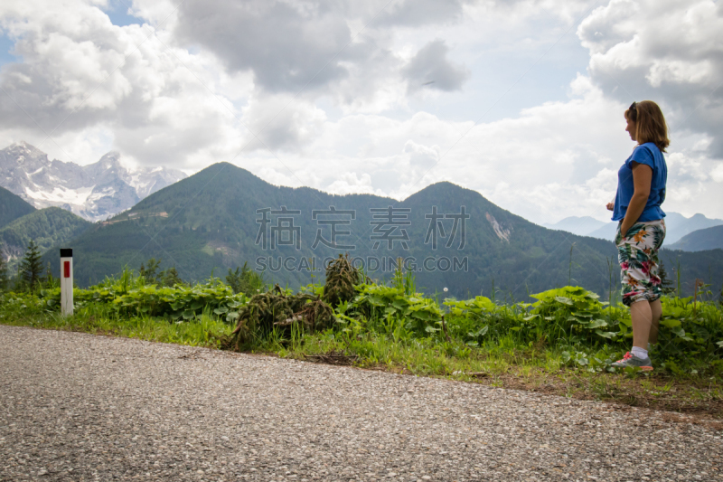 山口,女人,julian alps,自然,徒步旅行,自然美,奥地利,小路,休闲活动,岩石