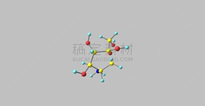 分子结构,灰色背景,化学课,葡萄糖胺,水平画幅,氢,海产,科学,关节炎,营养品
