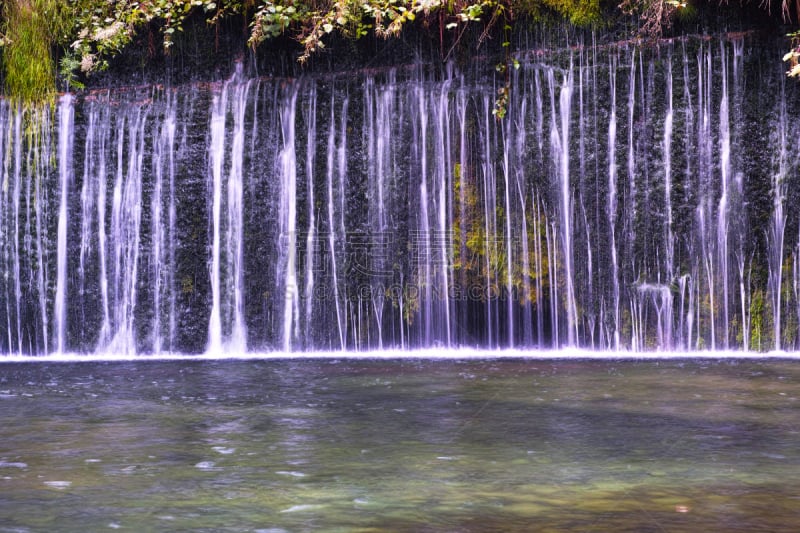 轻井泽町,shiraito falls,水,度假胜地,水平画幅,瀑布,长野县,无人,户外,著名景点