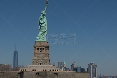 纽约,自由女神像,statue of liberty replic,新的,水平画幅,透过窗户往外看,无人,货梯,都市风景,建筑业