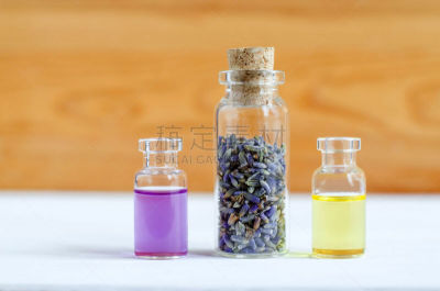 香熏油,熏衣草,spa美容,干的,花蕾,瓶子,芳香疗法,自然,香水,三只动物