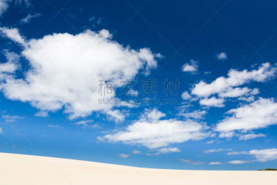 沙丘,无意识的,炙,自然,天空,水平画幅,沙子,蓝色,澳大拉西亚
