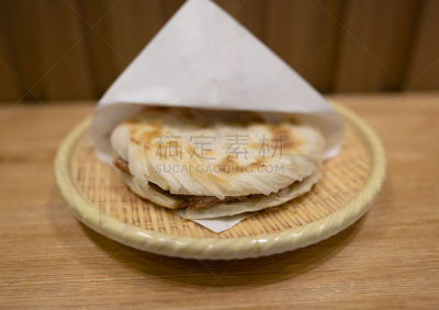 肉,小圆面包,牛肉汉堡,传统,热,食品,陕西省,中国食品,细的,餐馆