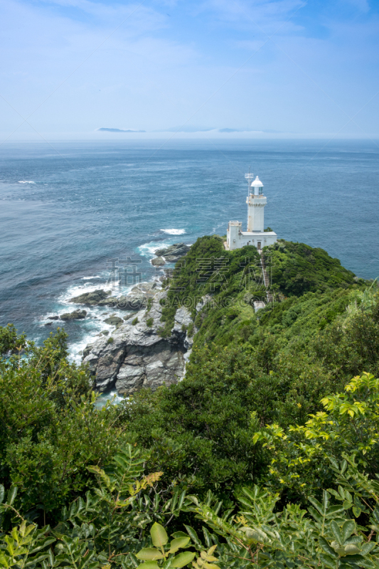 爱媛县,日本,萨达,斗篷,濑户内海,垂直画幅,天空,半岛,绿色,无人