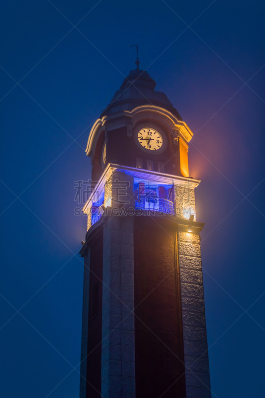 Varna train station clock tower constructed between 1908 and 1925