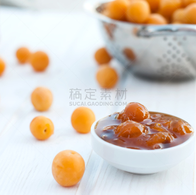黄色,李子,白板,自制的,果酱,秋天,早餐,图像,熟的,滤器