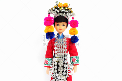 娃娃,背景幕,白色,分离着色,长颈族,苗人,缅因州,个人随身用品,泰国人,水平画幅