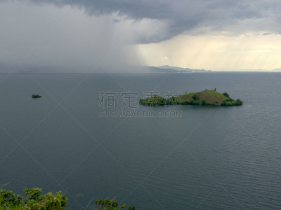 基伍湖,非洲,卢旺达,水,天空,美,水平画幅,旅行者,夏天,户外