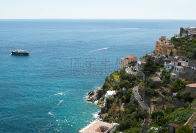 阿玛菲海岸,半岛,瑟塔拉,阿川尼,米诺瑞,拉韦洛,波西塔诺,天空,水平画幅,夏天