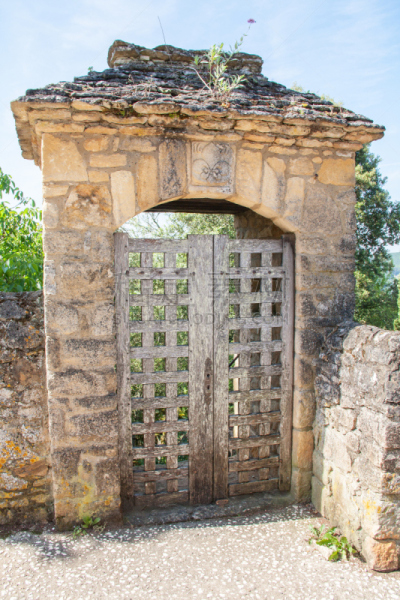 Beynac et Cazenac. Vieille porte d'entrée. Dordogne. Nouvelle Aquitaine