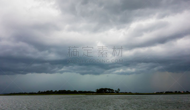 太壁岛,雷雨,海滩,倾盆大雨,风景,环境,图像,天气,无人,海岸线