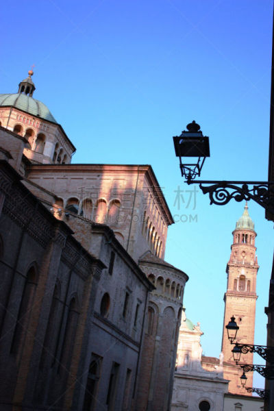 Campanile of  Abbey St. Giovanni Evangelista, Cathedral Santa Maria Parma