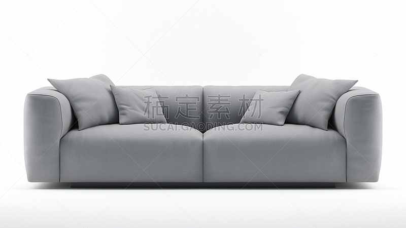 灰色,沙发,座位,水平画幅,纺织品,无人,装饰物,背景分离,特写,现代