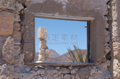拉凡他那石拱,卡门岛,hernando cortez,德卡门盆地,下加利福尼亚半岛,窗户,水平画幅,无人,古老的,偏远的