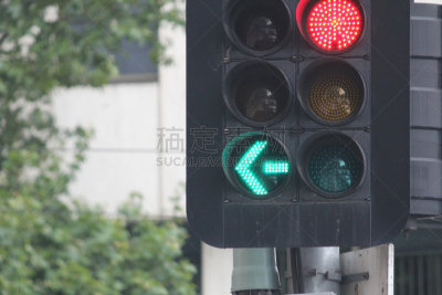 绿色,交通,绿灯,岔路口,红灯,路口,水平画幅,主干路,无人,户外