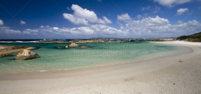 蓝色,岩石,海滩,象,风景,天空,自然,水平画幅,全景,丹麦