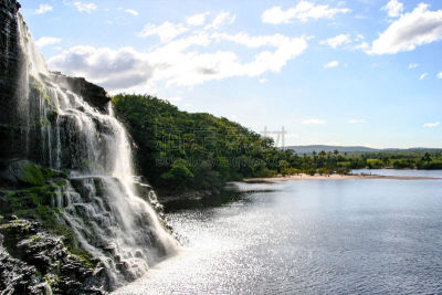 委内瑞拉,卡奈依马国家公园,canaima,瀑布,自然,水,天空,美,休闲活动,水平画幅