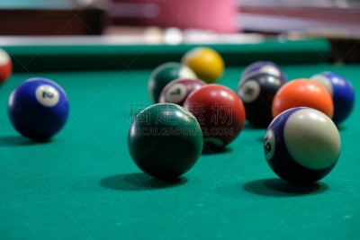 Billiard chelk and pool table background.