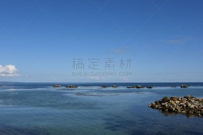 诺图,夏天,图像,海洋,海岸线,无人,户外,天空,水平画幅,蓝色