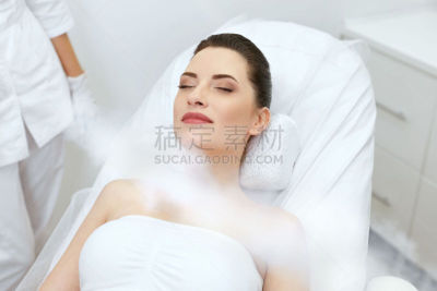 女人,氧气,美,美容院,冷冻疗法,横截面,活力,寒冷,健康保健,专业人员